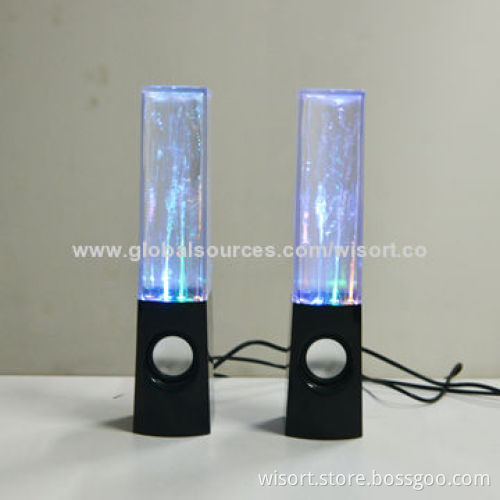 Fashionable Portable Mini/Water-dancing Stereo Speakers with 2.3.5mm Standard Audio Input